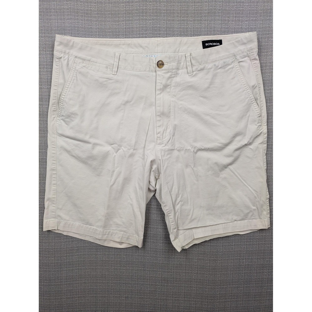 Bonobos Shorts Mens 38 Beige Chino Stretch Canvas 9 Inseam Casual Summer